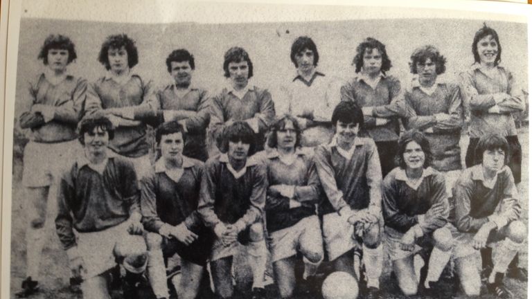 The London U16 team that won the British Championship in 1972. Tony Grealish is pictured fourth from left in the front row