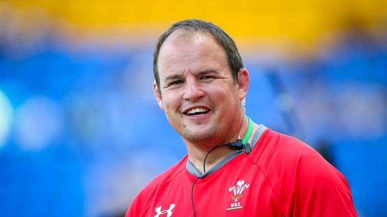 Wales sevens coach Gareth Williams smiles