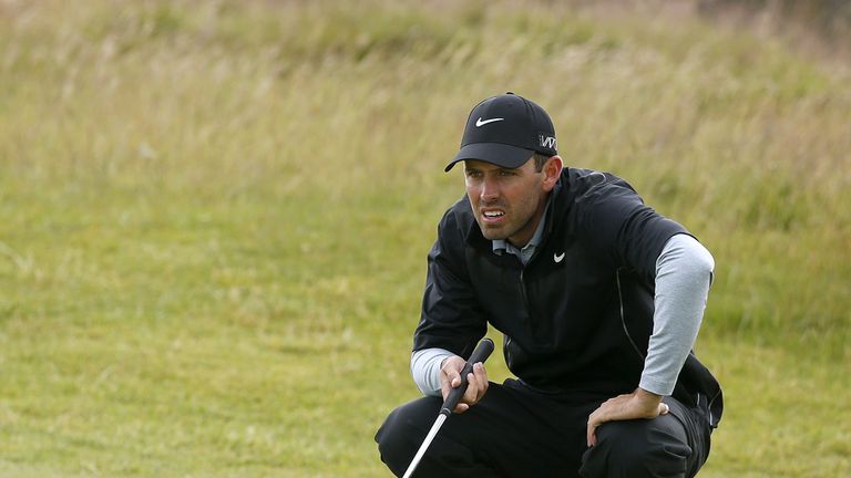 South Africa's Charl Schwartzel lines up a putt during day four of The Open Championship 2015 at St Andrews, Fife.