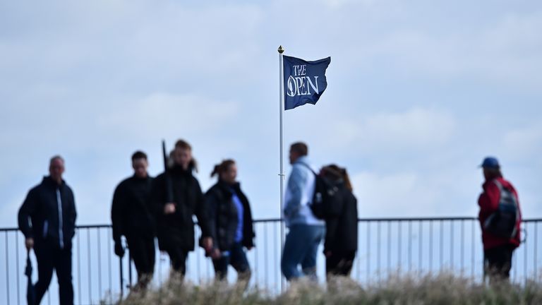 Fans at the 144th Open saw little golf on a windswept third day at St Andrews