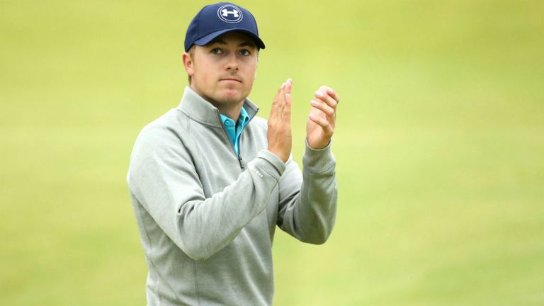 Jordan Spieth during the final round of the 144th Open Championship at St Andrews