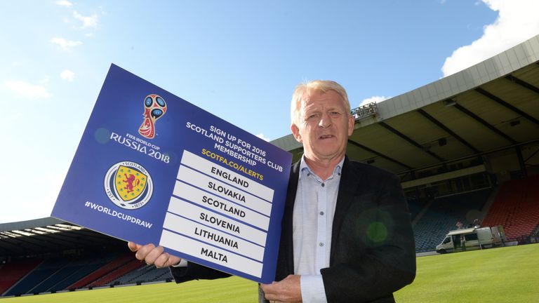 Scotland manager Gordon Strachan following the World Cup qualifying draw