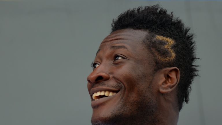 Asamoah Gyan is all smiles after pay-rise.