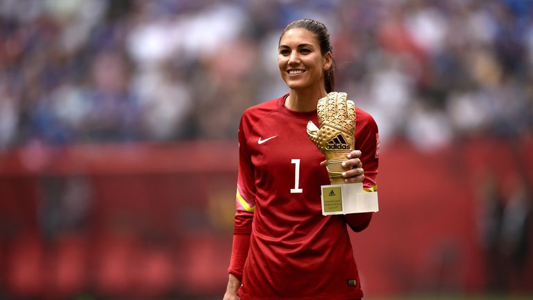 USA goalkeeper Hope Solo