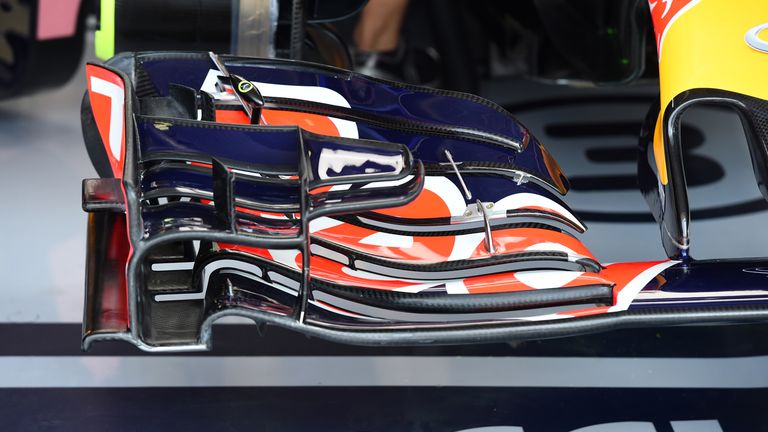 Red Bull RB11 front wing detail 