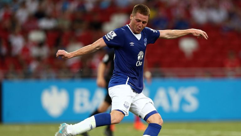 James McCarthy of Everton in action