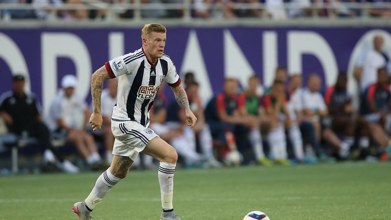 James McClean #14 of West Bromwich Albion controls the ball during an International friendly soccer match between West Bromwich Albion and Orlando City
