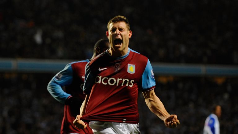 James Milner shone in centre midfield during Aston Villa's 2009/10 campaign