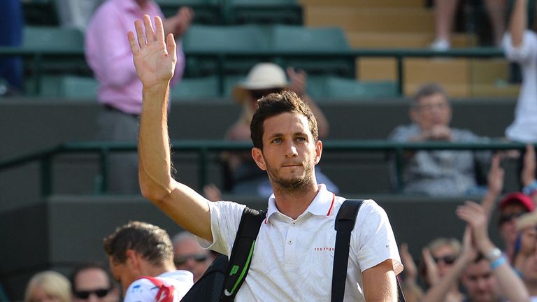 James Ward waves goodbye to Wimbledon after a five-set defeat to Vasek Pospisil in round three