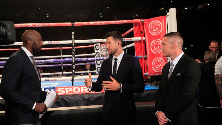 Carl Froch and Jamie Moore