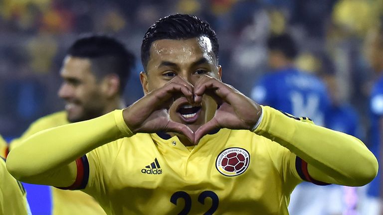 Colombia's defender Jeison Murillo