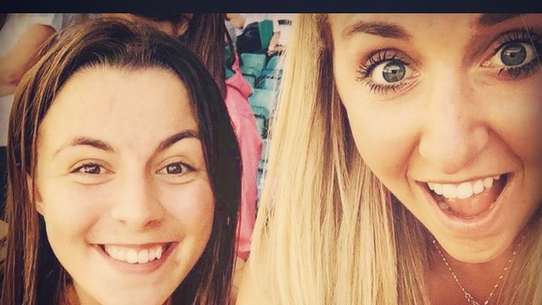 Jessica and my mate from Loughborough University Nicole Swaffield (women's cross country captain) at the trials