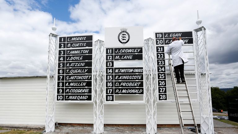 Jockeys names for the first race at Goodwood 