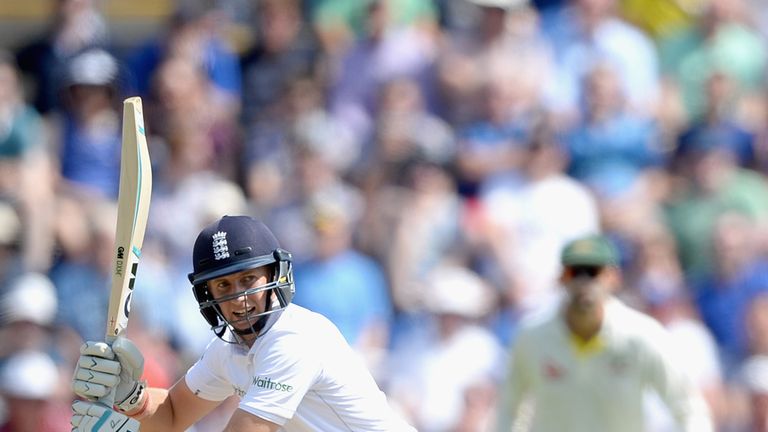 Joe Root of England bats during day three of the 1st Investec Ashes Test match between England and Australia at SWALEC Stadium, Cardiff