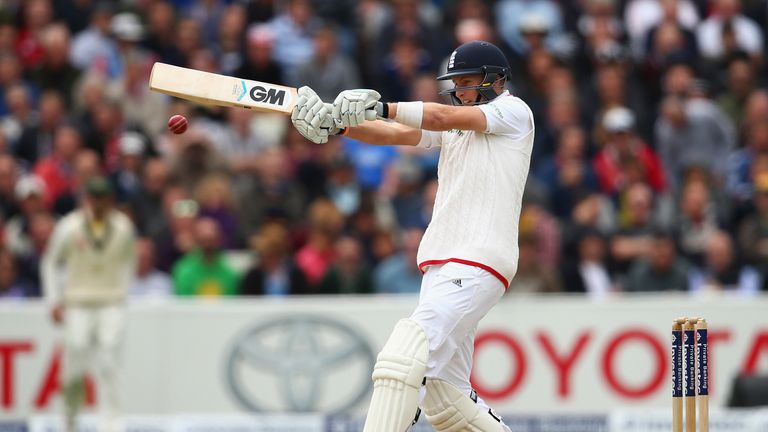 Joe Root of England bats during day two of the 3rd Investec Ashes Test match between England and Australia at Edgbaston