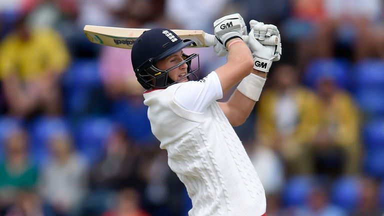 Joe Root cuts for four on day one of the first Ashes Test