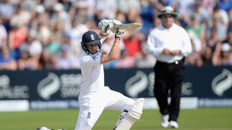 CARDIFF, WALES - JULY 10:  Joe Root of England bats during day three of the 1st Investec Ashes Test match between England and Australia