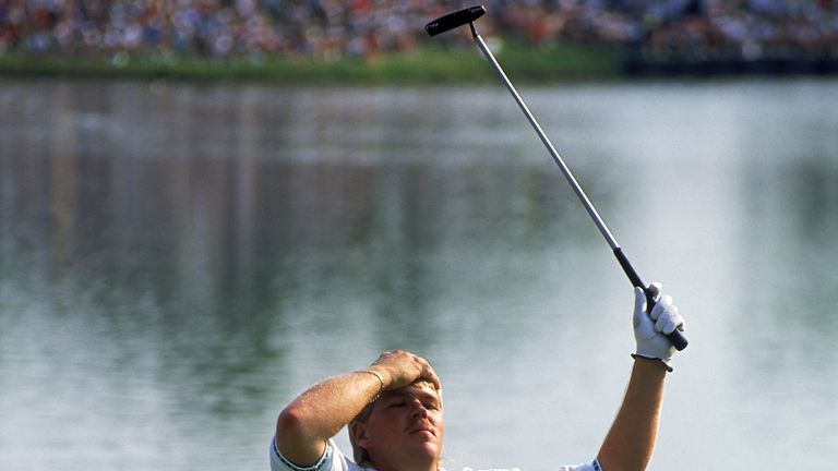 John Daly of the USA wins the USPGA Championship at Crooked Stick in Carmel, Indiana, USA in August 1991