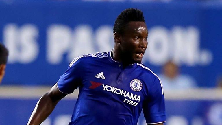 John Obi Mikel in action for Chelsea against New York Red Bulls