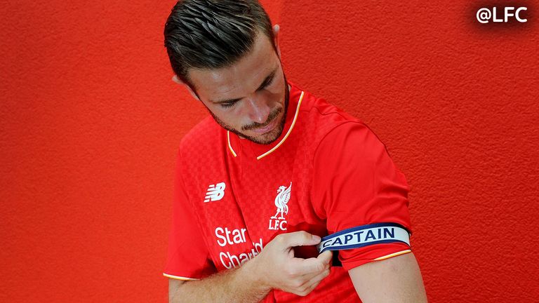 Jordan Henderson is named Liverpool's new club captain. (Picture courtesy of Liverpool FC)