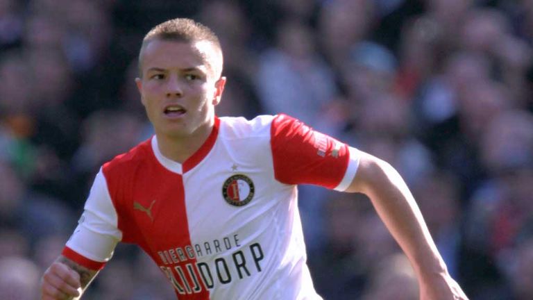Jordy Clasie playing for Feyenoord