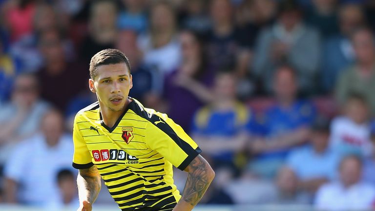 Jose Holebas: Watford's new signing in action during pre-season
