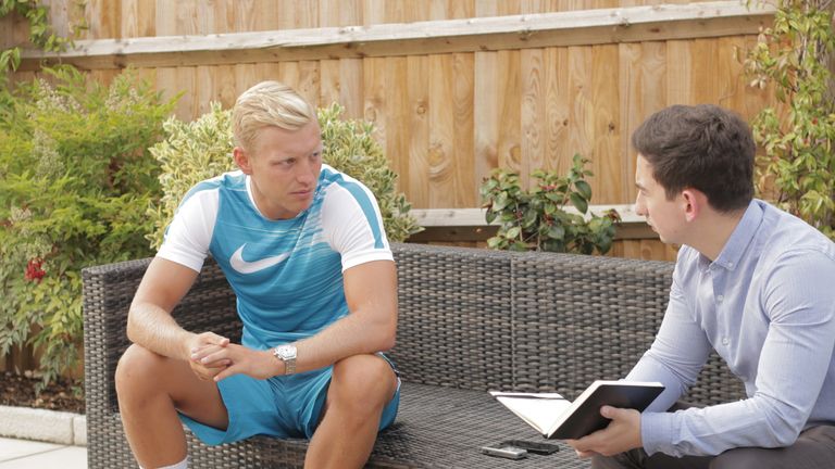 Wright discusses his desire to sign for an ambitious club with Sky Sports' Nick Lustig