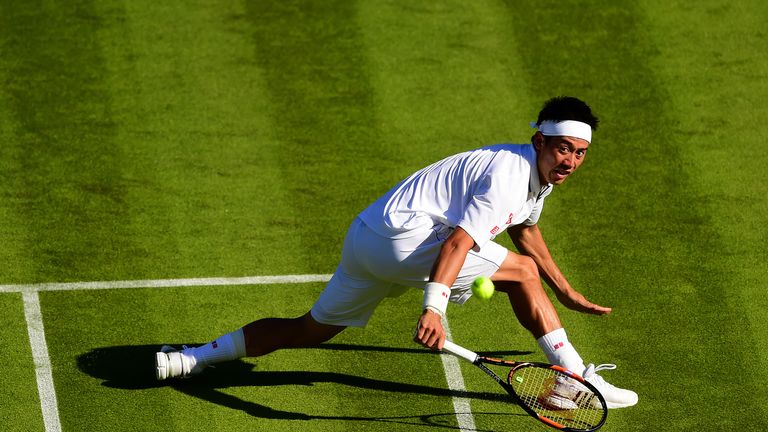 Kei Nishikori Wimbledon 2015 first round