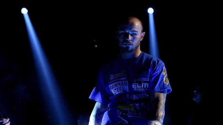 LONDON, ENGLAND - MAY 30:  Kevin Mitchell of England looks on ahead of his WBC World Lightweight Championship bout against Jorge Linares of Venezuela at Th