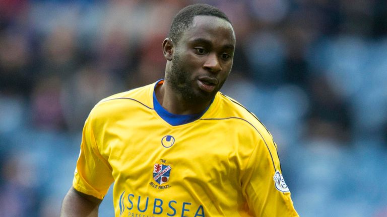 Cowdenbeath Kudus Oyenuga during the Scottish Championship match at Ibrox, Glasgow. PRESS ASSOCIATION Photo. Picture date Saturday March 28, 2015. See PA S