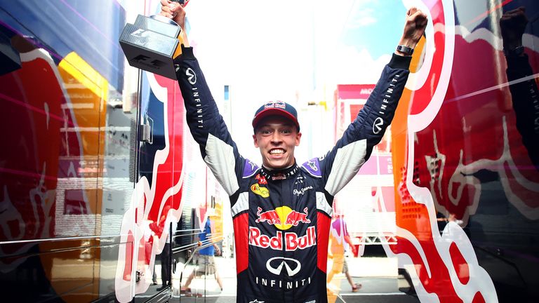 Daniil Kvyat scored his first F1 podium in Hungary