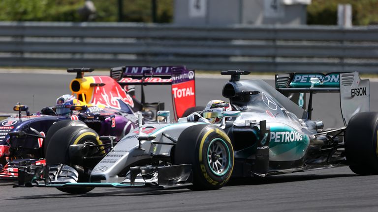 Lewis Hamilton and Daniel Ricciardo: 2015 Hungarian GP