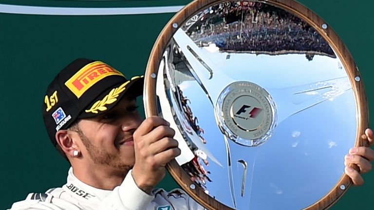 The Austrian GP winner's trophy remains one of the more familiar during the season