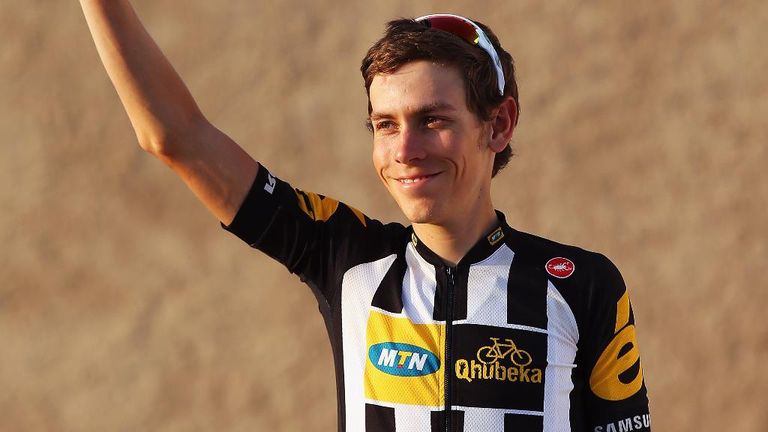 Louis Meintjes during stage four of the 2015 Tour of Oman