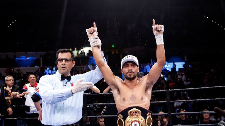 Keith Thurman celebrates victory over Luis Collazo 