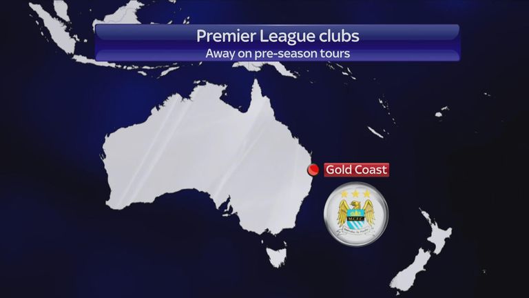 Manchester City head Down Under for matches with Roma and Real Madrid