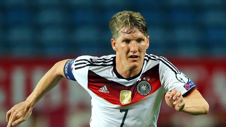 Bastien Schweinsteiger has linked up with his new Manchester United teammates