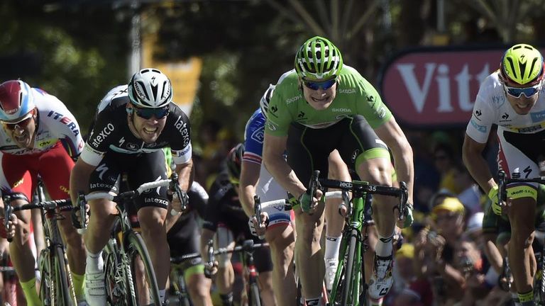 Mark Cavendish, Andre Greipel, Peter Sagan, Alexander Kristoff, Tour de France 2015, stage seven