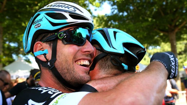 Mark Cavendish during stage seven of the 2015 Tour de France, a 190.5km stage between Livarot and Fougeres on July 10, 2015 in Fougeres, France.