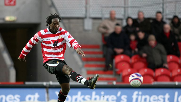 Mark McCammon in action for Doncaster Rovers.