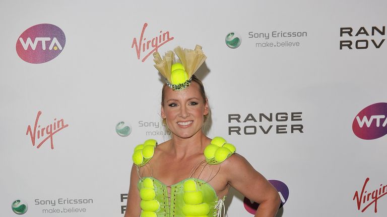 Bethanie Mattek-Sands: Strutting her stuff at a pre-Wimbledon party four years ago