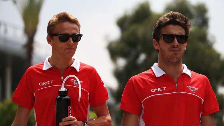 Max Chilton and Jules Bianchi were Marussia team-mates in 2013-14