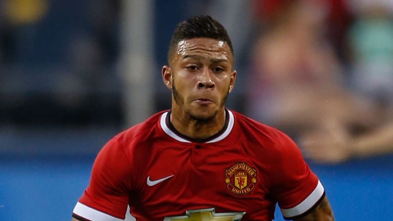 Memphis Depay of Manchester United