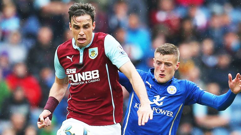 Michael Duff (l) has signed a new deal with Burnley