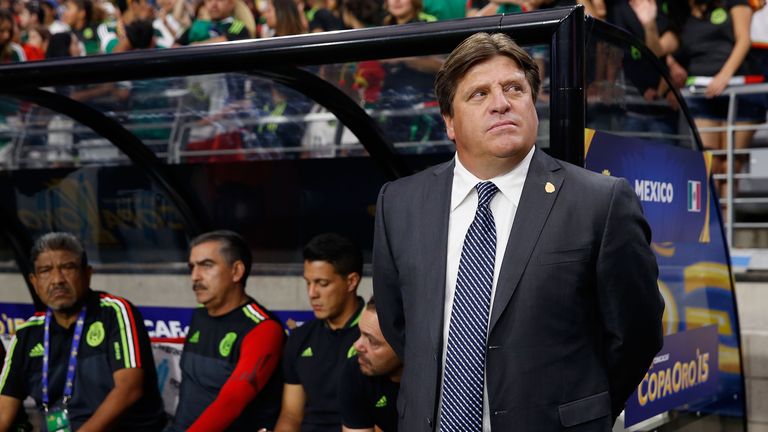 Head coach Miguel Herrera of Mexico during the 2015 CONCACAF Gold Cup