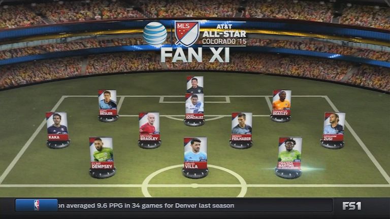 The MLS All-Star Fan XI features Kaka and David Villa