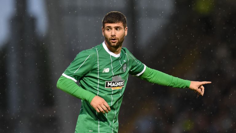 10/07/15 PRE-SEASON FRIENDLY.CELTIC v REAL SOCIEDAD.ST MIRREN PARK - PAISLEY.Nadir Ciftci makes his debut for Celtic