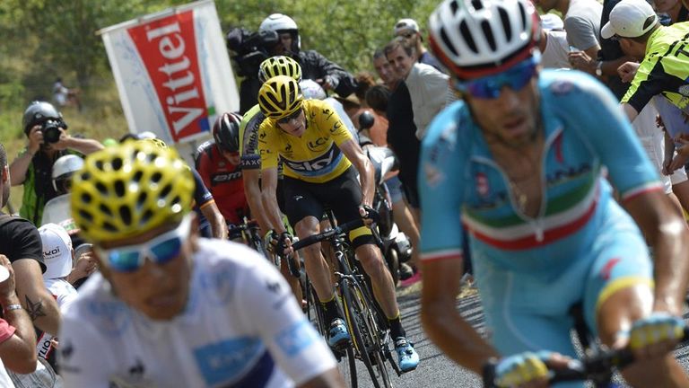 Nairo Quintana, Vincenzo Nibali, Chris Froome, Tour de France 2015, stage 14