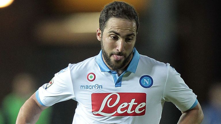 Gonzalo Higuain: In action for Napoli against Empoli  