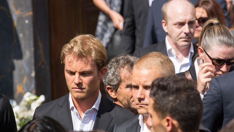 Nico Rosberg (GER) Mercedes AMG F1 at Funeral of Jules Bianchi, Sainte Reparate Cathedral, Nice, France, 21 July 2015.